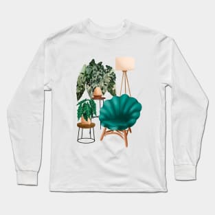 House plants collection 41.3, Interior with plants Long Sleeve T-Shirt